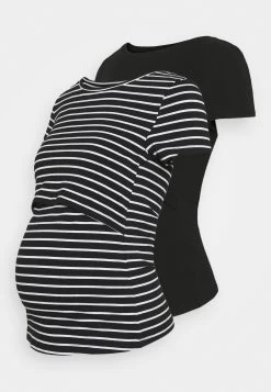 2 PackT-Shirt BasicBlack Donna T-shirt E Top EX429G02Z-Q11