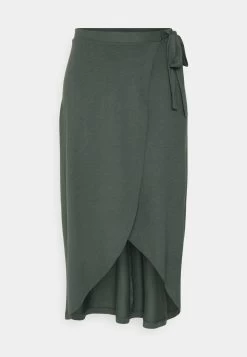 Anna Field Basic Wrap Over Midi Skirt Gonna A CampanaLight Green Donna Gonne AN621B0B1-M11 -Anna Field 01b03c6b375842bc8850908e3d5e14f2