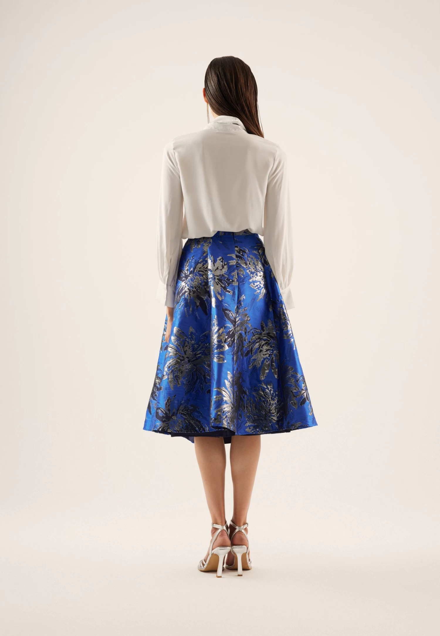 Anna Field Gonna A Campana - Blue/Silver 5 Anna Field Gonna A Campana - Blue/Silver - immagine 3