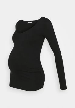 V Neck Basic Long Sleeve TopMaglietta A Manica LungaBlack Donna T-shirt E Top EX429G031-Q11