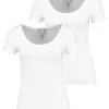 Anna Field 2 Pack T-Shirt BasicWhite Donna T-shirt E Top AN621D0Q1-A11 -Anna Field 13d568df97994f01b1c66f061646615c