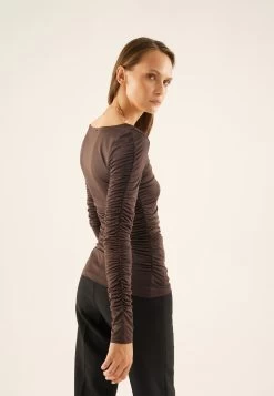 Anna Field Maglietta A Manica LungaDark Brown Donna T-shirt E Top AN621D18B-O11 -Anna Field 20c03d54b1ab49d888a67411e62d68cb