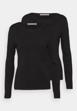 Anna Field 2 PackMaglietta A Manica LungaBlack/Black Donna T-shirt E Top AN621D0U2-Q12