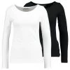 Anna Field 2 PackMaglietta A Manica LungaBlack/White Donna T-shirt E Top AN621D0PI-Q11