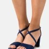 Anna Field Leather- Sandali Con Tacco - Dark Blue -Anna Field 3a7559c3a0334237b71bc128aaed752c