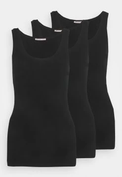 Anna Field Basic Tank 3Er PackTopBlack/Black/Black Donna T-shirt E Top AN621D0QX-Q13