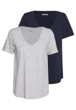 Anna Field T-Shirt BasicMottled Light Grey/Blue Donna T-shirt E Top AN621D0RQ-C11