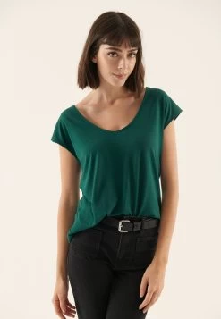 Anna Field T-Shirt BasicDark Green Donna T-shirt E Top AN621D0TQ-M17