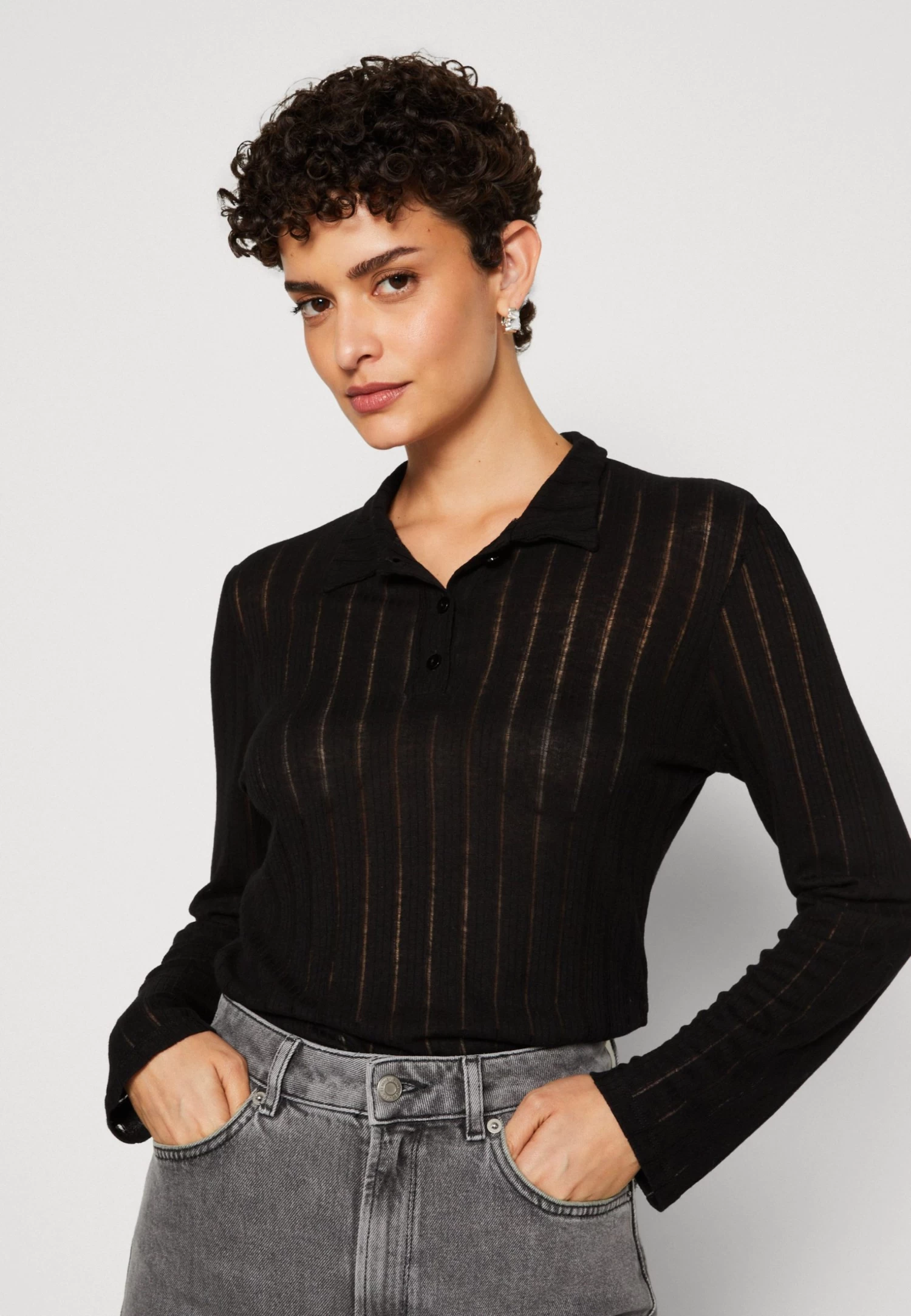 Anna Field PoloBlack Donna T-shirt E Top AN621D195-Q11 8 Anna Field PoloBlack Donna T-shirt E Top AN621D195-Q11 - immagine 6