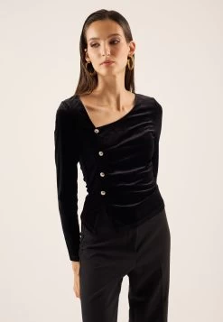 Anna Field Maglietta A Manica LungaBlack Donna T-shirt E Top AN621D18F-Q11