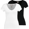 2 PackT-Shirt BasicBlack/White Donna T-shirt E Top ANI21D01C-Q11 -Anna Field 68b6fdf4bee145e0be86345861888f00