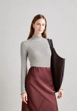 Anna Field Maglietta A Manica LungaBeige/Black Donna T-shirt E Top AN621D18W-B11