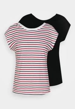 Anna Field 2 PackT-Shirt Con StampaWhite/Multi-Coloured/Black Donna T-shirt E Top AN621D17G-A11 -Anna Field 80222f20002443b3b42b63bd2d444911