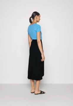 Anna Field Basic Wrap Over Midi Skirt- Gonna A Campana - Black -Anna Field 9580a1d9a4ef4a1194e83a5999c45651