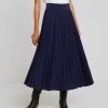 Anna Field Plisse A-Line Midi SkirtGonna A CampanaMaritime Blue Donna Gonne AN621B08Q-K11