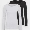 Anna Field 2 PackMaglietta A Manica LungaBlack/Mottled Grey Donna T-shirt E Top AN621D0PI-Q14 -Anna Field a08b888d9ddc4593b2c85c83593a47a8