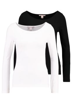 2Pack Maglietta A Manica LungaBlack/White Donna T-shirt E Top ANI21D01K-Q11