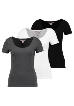 Anna Field 3 PackT-Shirt BasicWhite/Black/Dark Grey Donna T-shirt E Top AN621D0PH-A11 -Anna Field bb08976caaf640e78f849b1b6087903f