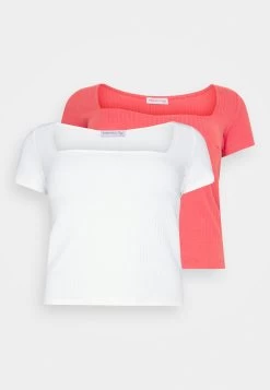 2 PackT-Shirt BasicRed/White Donna T-shirt E Top AX821D06R-G11 -Anna Field bebdd8dce422465a89c5c6e925dbad10