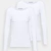 Anna Field 2 PackMaglietta A Manica LungaWhite Donna T-shirt E Top AN621D0PI-A11 -Anna Field c4ad72790eee46ecb70ca31ffe136e87