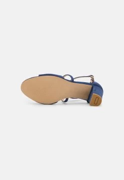Anna Field Leather- Sandali Con Tacco - Dark Blue -Anna Field d791a3e35f6c46baae818117dcc89e7d