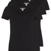 Anna Field 3 PackT-Shirt BasicBlack Donna T-shirt E Top AN621D0PH-Q11 -Anna Field dfcc66bf654d4acd8845f376f011f0c5