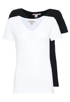 2 Pack T-Shirt BasicBlack/White Donna T-shirt E Top ANH21D006-Q11