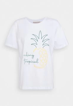 Anna Field Hattie Pineapple PuffT-Shirt Con StampaWhite Donna T-shirt E Top AN621D18M-A11 -Anna Field e649fd24bf224ad29dae6cae8c61d989
