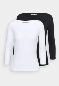 Anna Field 2 PackMaglietta A Manica LungaWhite/Black Donna T-shirt E Top AN621D0Y1-A11 -Anna Field e9103d8e05a6451786eb0ce01a8aec49