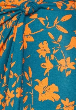 Anna Field Front Knot Midi Skirt - Gonna A Tubino - Blue -Anna Field ec90ec8a97224e79b6679664fbc7562a