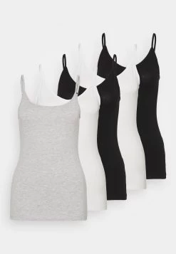 Anna Field 5 PackTopBlack/White/Mottled Light Grey Donna T-shirt E Top AN621D0Y5-Q11